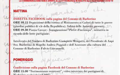 TUTTE LE INIZIATIVE PER IL 25 APRILE A BARBERINO