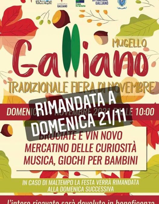 TORNA LA FIERA A GALLIANO!!