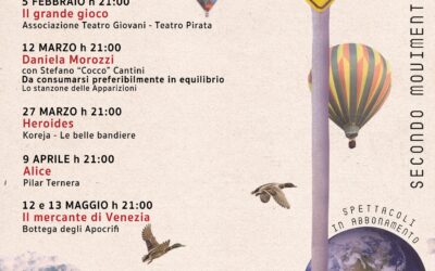 Il TEATRO CORSINI RIPARTE CON IL SECONDO MOVIMENTO DI STAGIONE